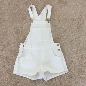 Pacsun White Shortalls